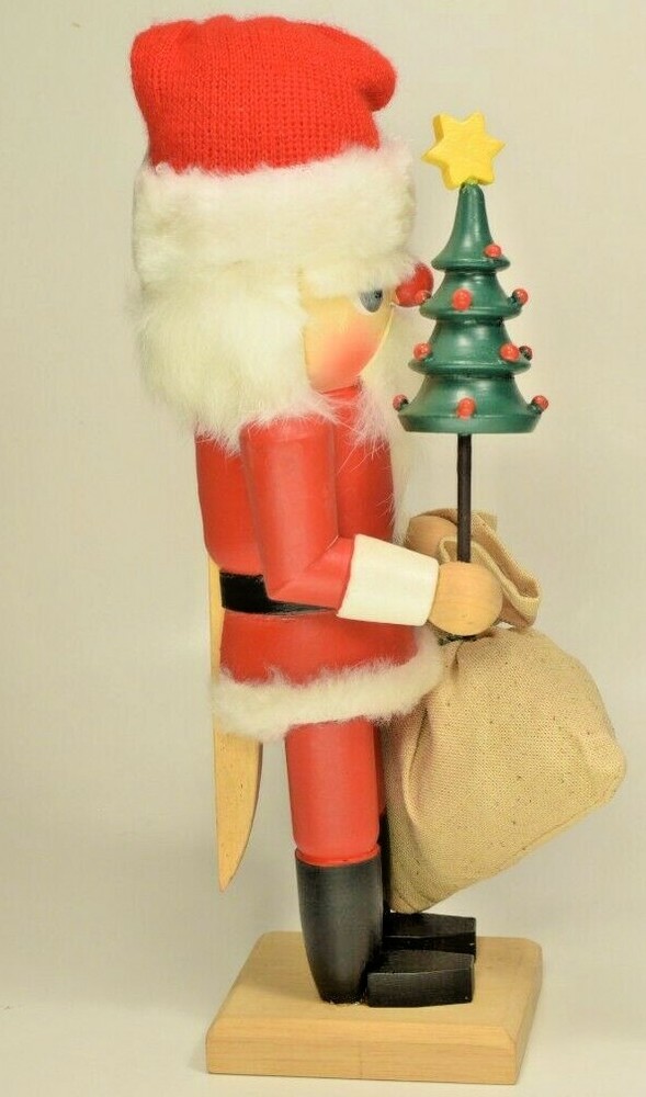 Hand-Painted Hand-Made Nick Evergreen Nutcracker #3183 International Silver co