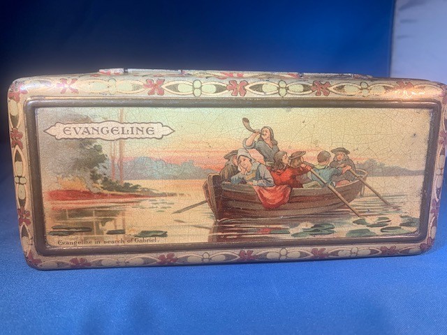 McVitie & Price Evangeline Biscuit Tin, 1890 Excellent Condition