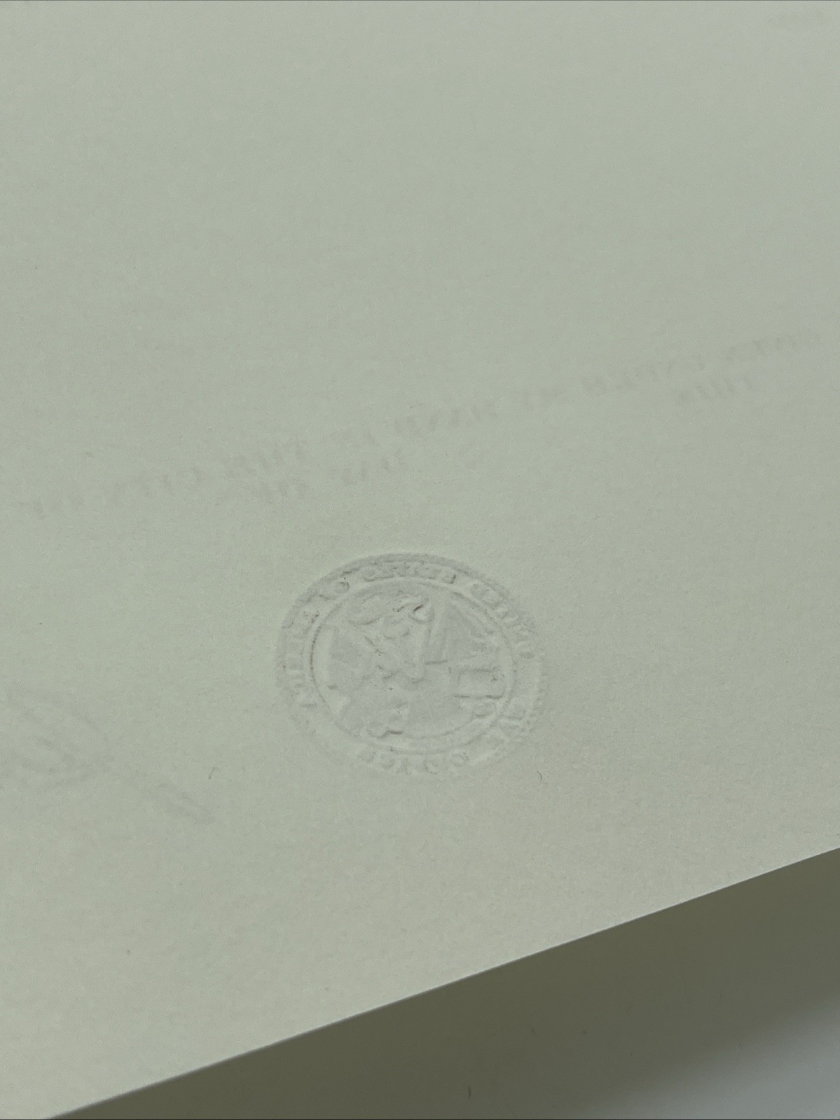 U.S. Military Department Of The Army Blank Achievement Medal Certificate 1981