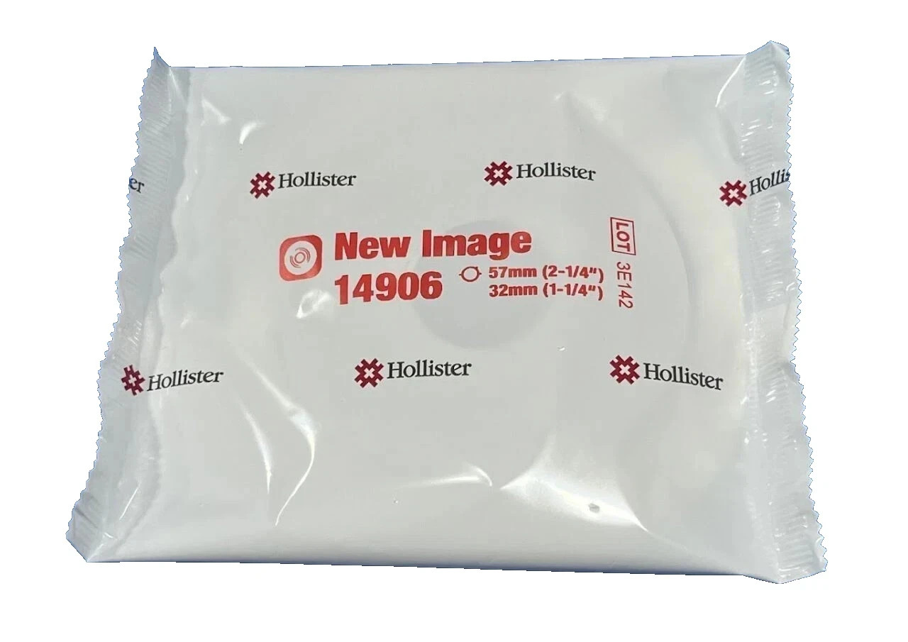 20 Ct Hollister 14906 Convex Skin Barrier 2-1/4" Flange 1-1/4" Presized Ex 28-30