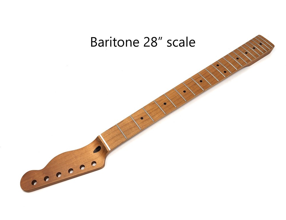 Brio Baritone Conversion Neck for T-Style – 28" Scale Length, 22 Frets