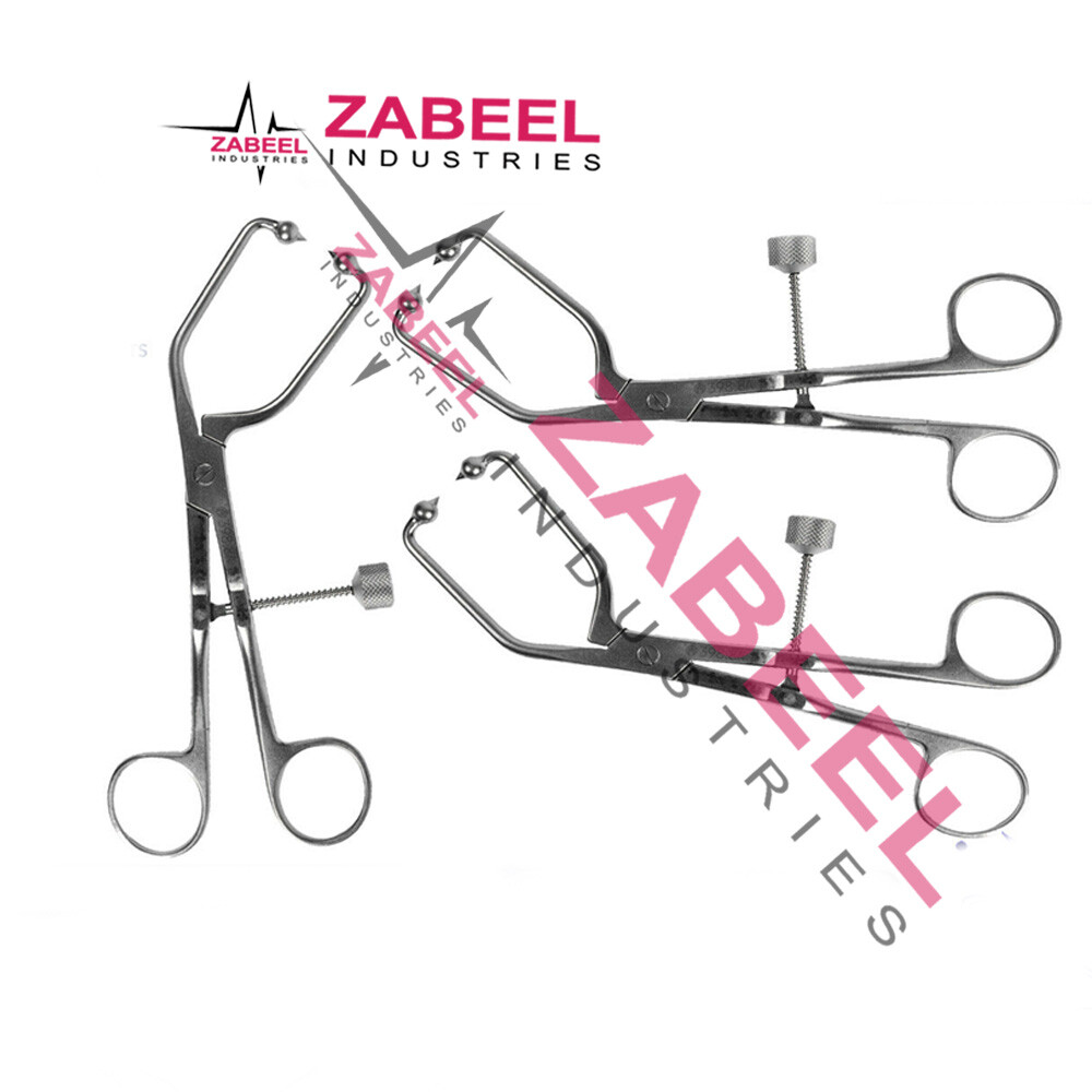 Angled Pelvic Long Tip 3pcs Set Premium Quality Orthopedic Instruments