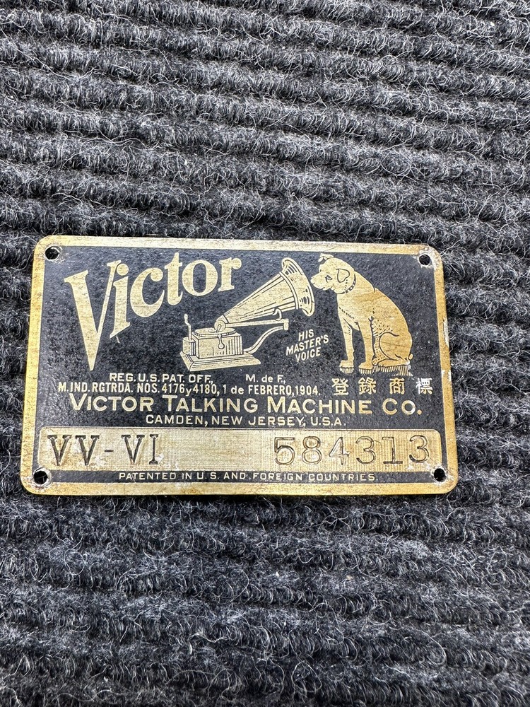 Victor Talking Machine Badge