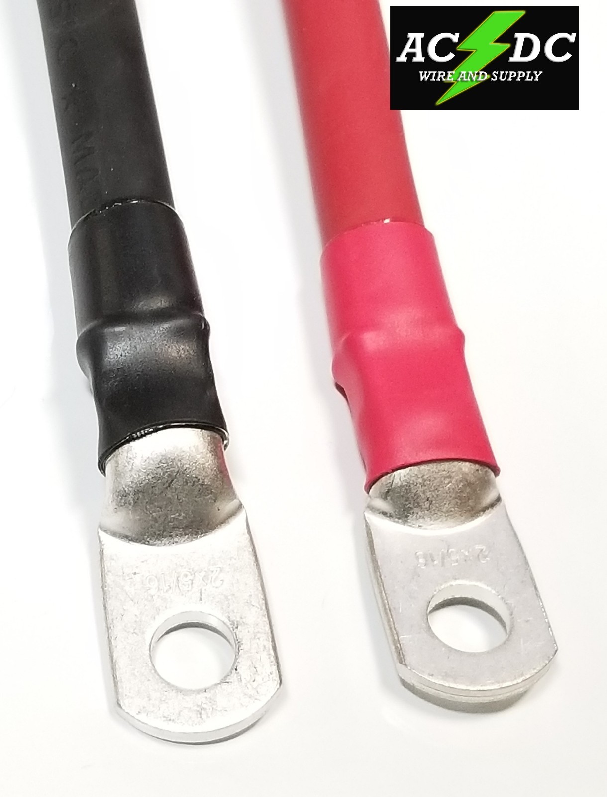 2 AWG Gauge Copper Battery Cable Power Wire Cars, Trucks, RV, Solar, w/ BOOTS