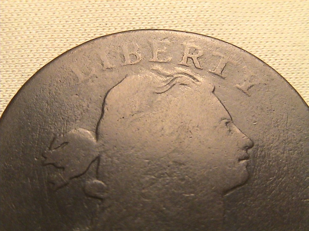 1796 Draped Bust Large Cent. S-109 R3