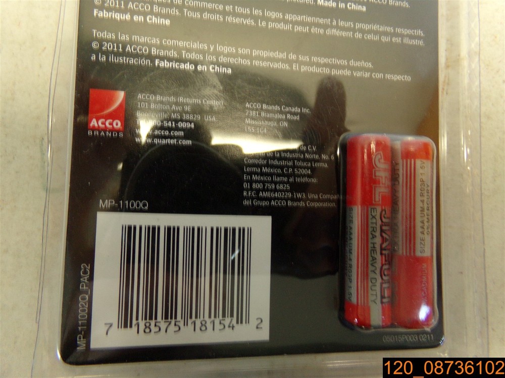 Quartet Laser Pointer, Projects 1500 ft, Black MP-1100Q