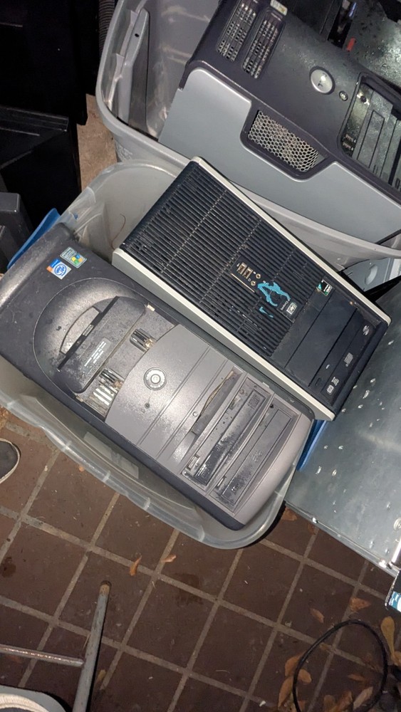 As-is* Large Computer Electronics Lot Desktop, Monitors Etc. *Local Pickup Only*