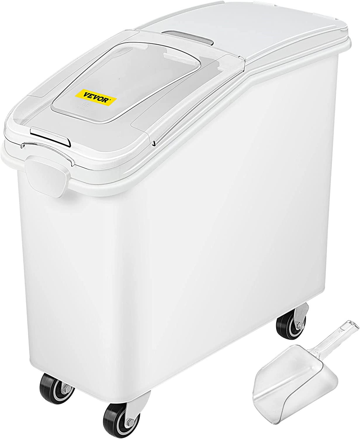Mophorn 21 Gallon Ingredient Bin with Scoop 400 Cup Ingredient Bin with Sliding