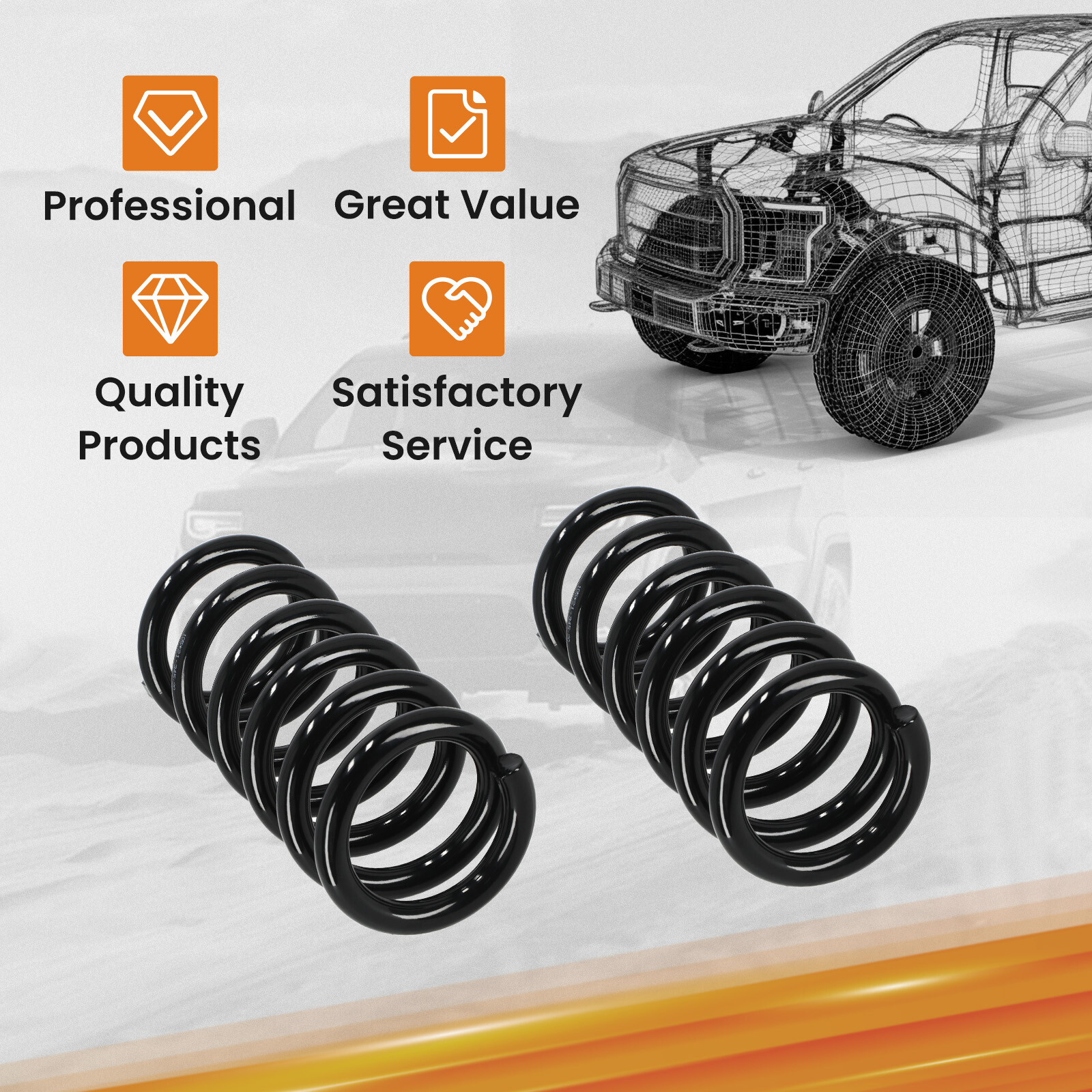 3 inch Drop Lowering Coil Spring For Chevy Silverado GMC Sierra 1500 99-06 V8