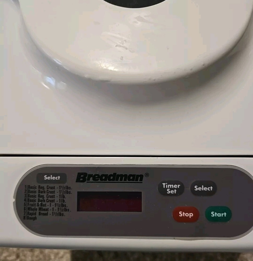 BREADMAN TR441 Automatic Bread Maker Makes 2 Sizes - No Box, Never Used!