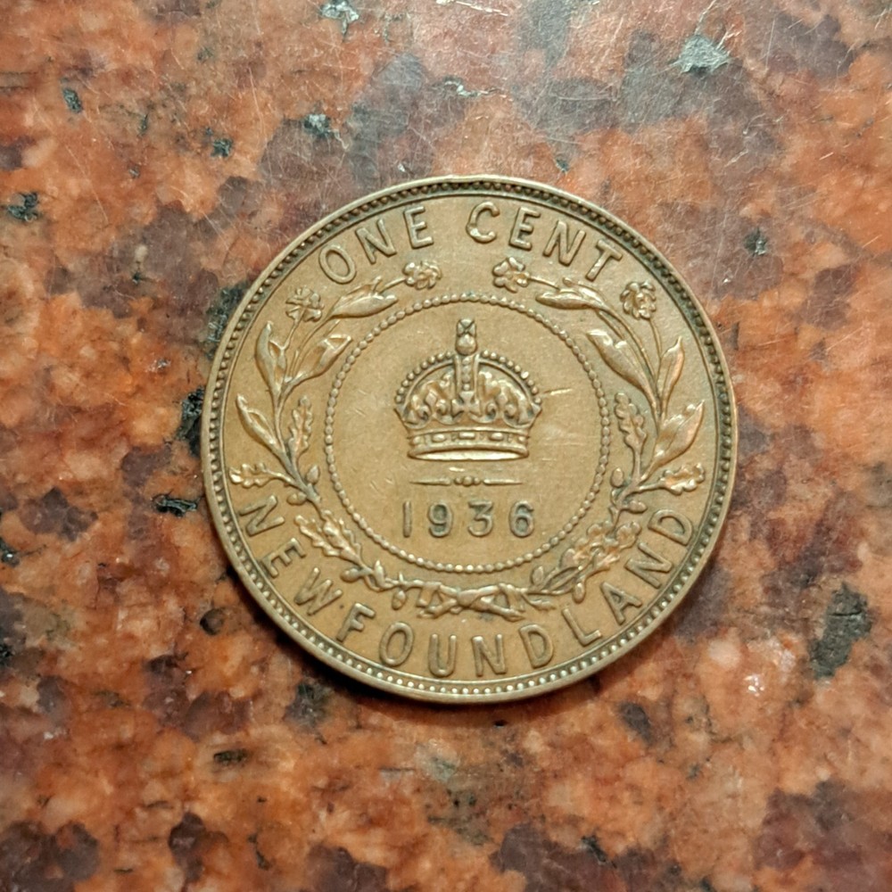 1936 NEWFOUNDLAND ONE CENT COIN - #B6668