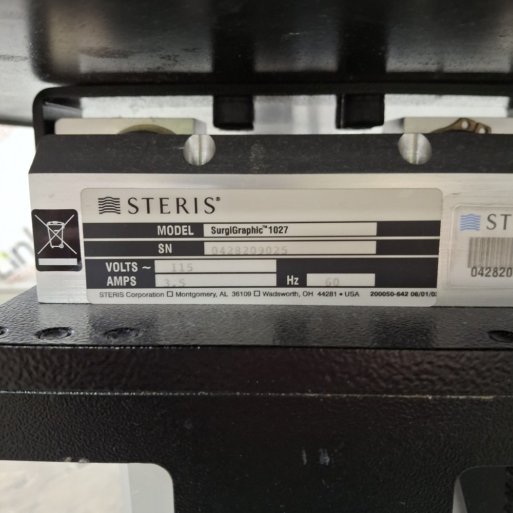 Steris SurgiGraphic 1027 C-Arm OR Table