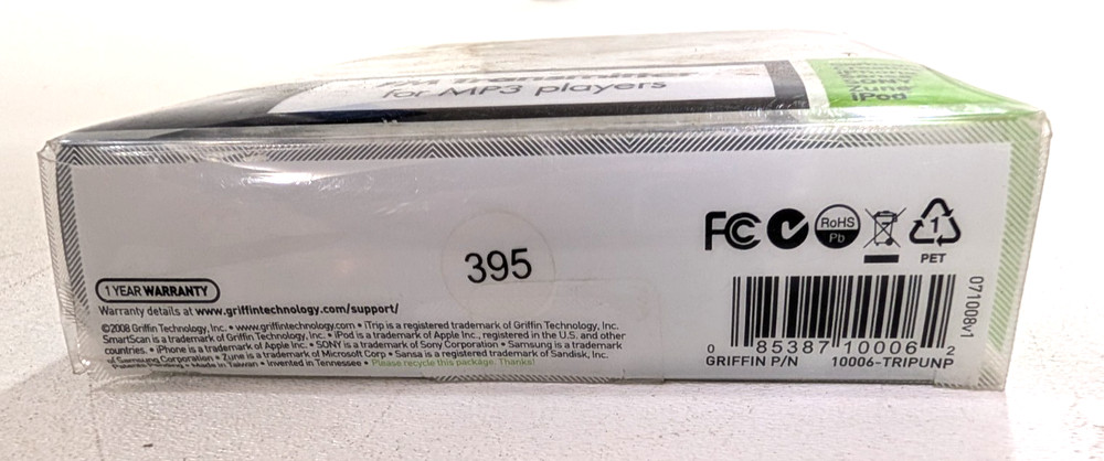 New in Pkg Griffin iTrip Auto Universal/FM Transmitter MP3 P/N 10006-TRIPUNP