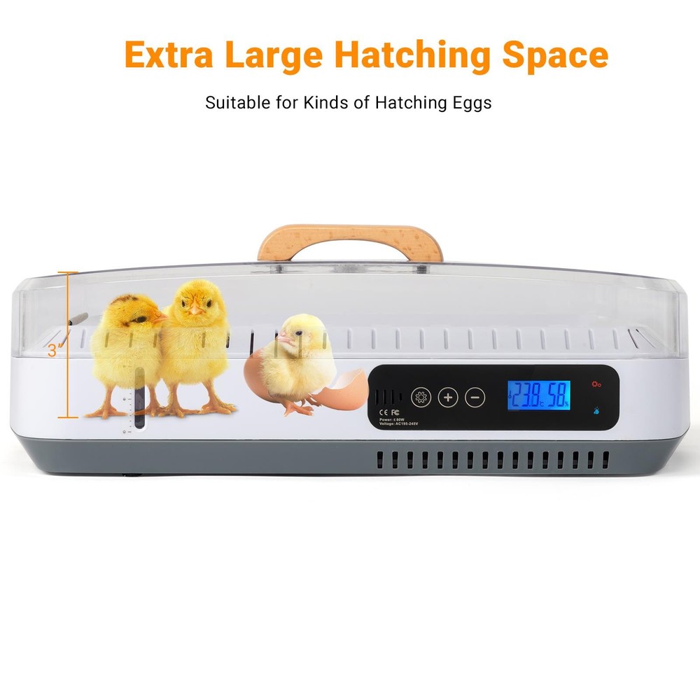 Smart Digital 35 Egg Incubator Pet Auto Turning Hatching Temperature Control