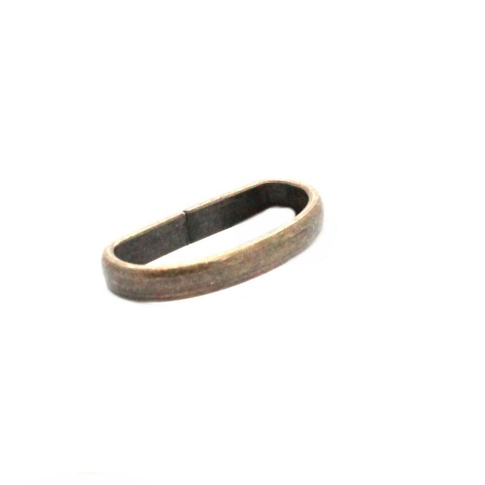 Solid Brass Antique Brass Strap Loop Keeper 1" 1934-09