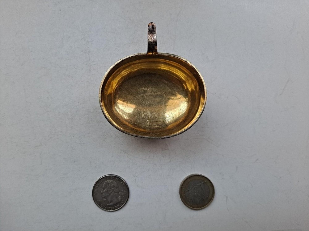 Antique German Gilded Silver Brandy Cup Becher