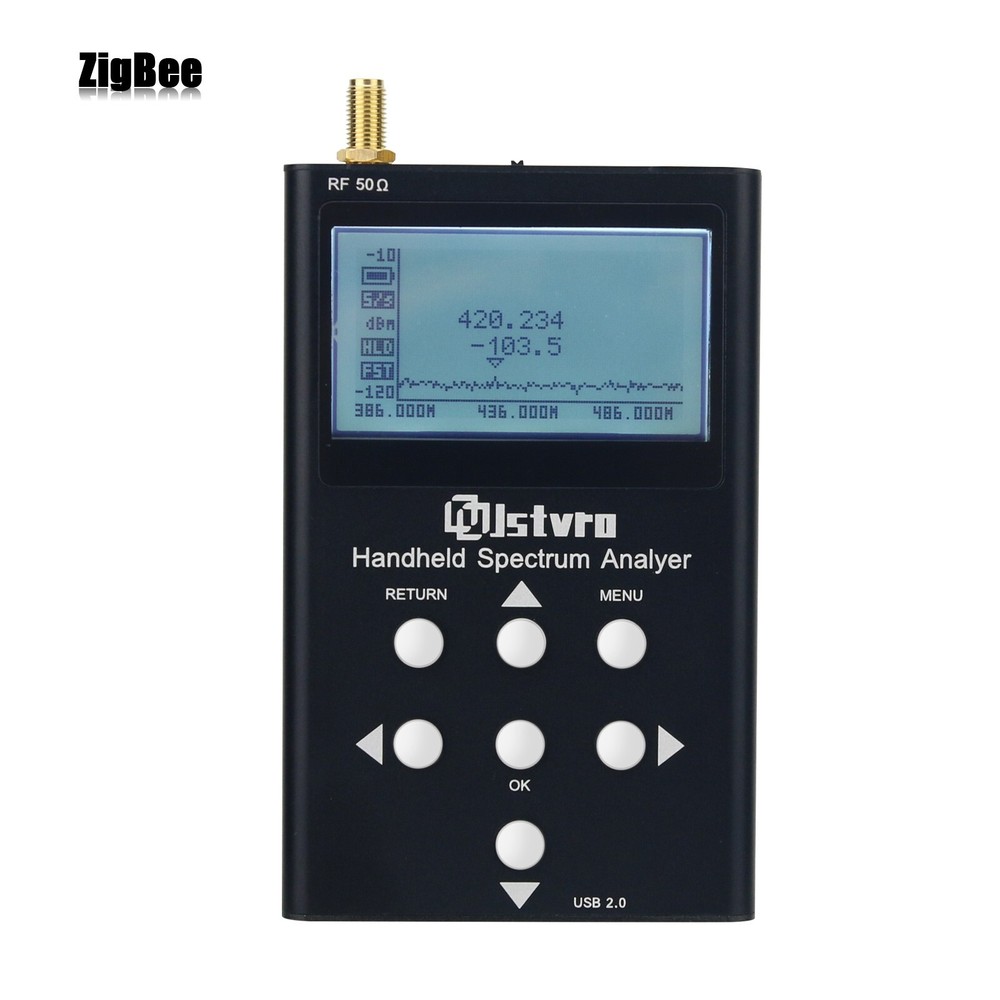 Hamgeek 15-2700MHz Handheld Spectrum Analyzer Oscilloscope w/Backlit LCD Display