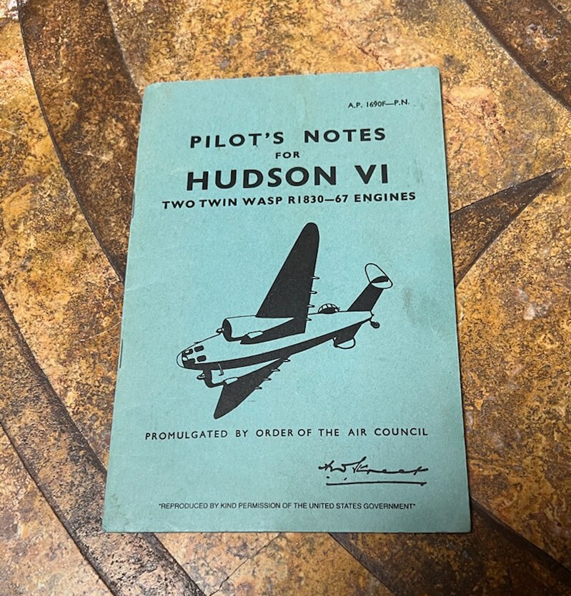 Pilot’s Notes for Hudson VI Aircraft