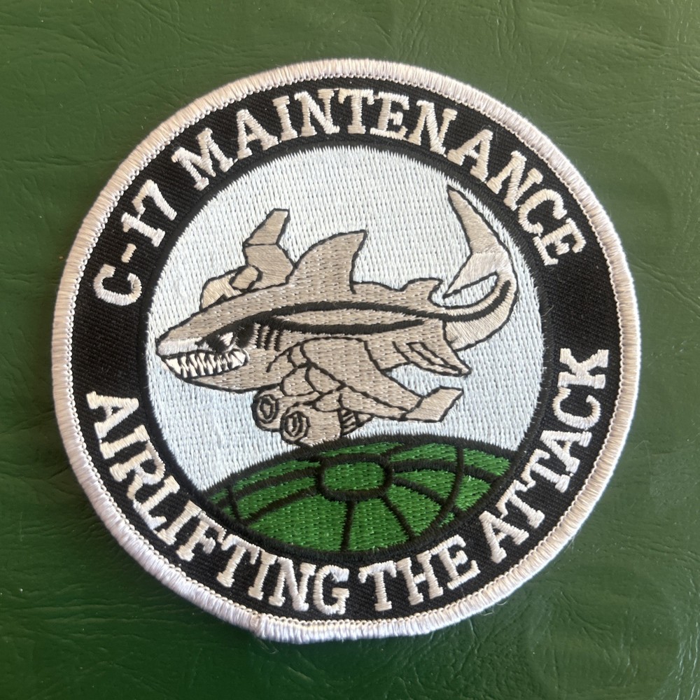 C-17 Maintenance Airlifting The Attack USAF Patch