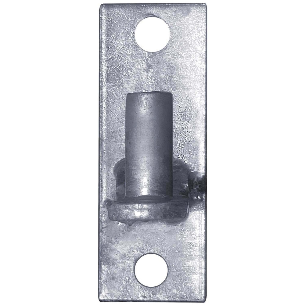 Wall Mount Flat Back Chain Link Fence Gate Hinge - 5/8 Hinge Pin 1 Pack Silver