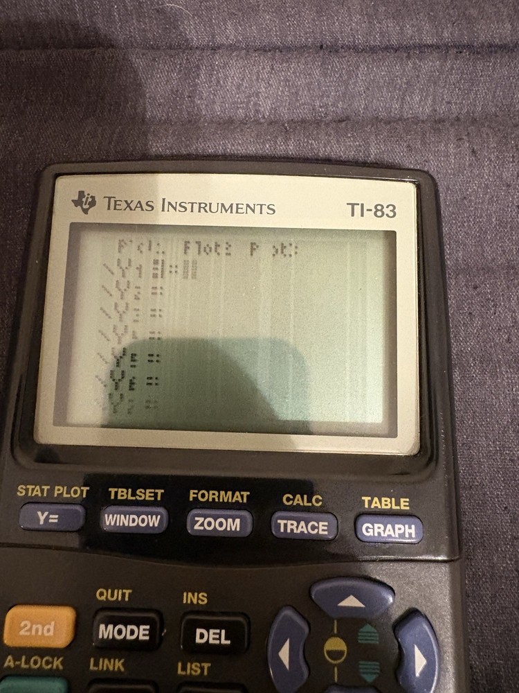 Texas Instruments TI83 Plus Calculator *TESTED & WORKING* With Cover