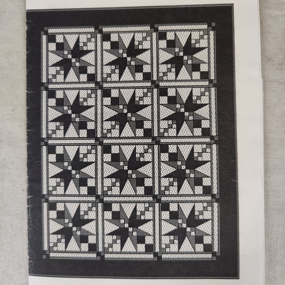 Star pattern Classic Wall Hanging Throw Quilt Template Design 12" Blocks