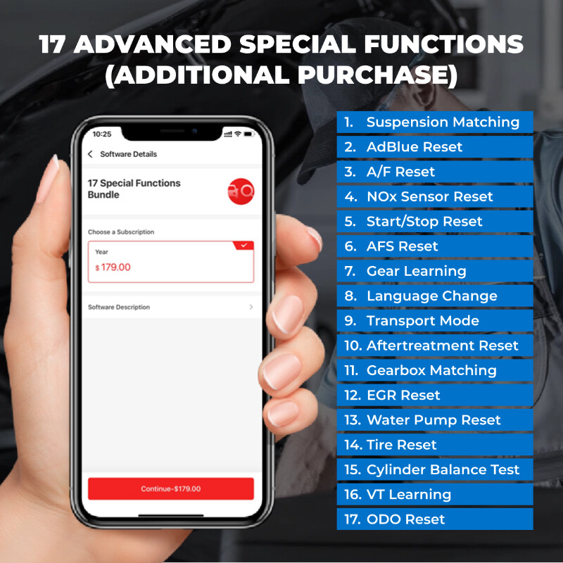 2025 TOPDON Topscan PRO Bluetooth OBD2 Scanner Key Fob Programming Bidirectional