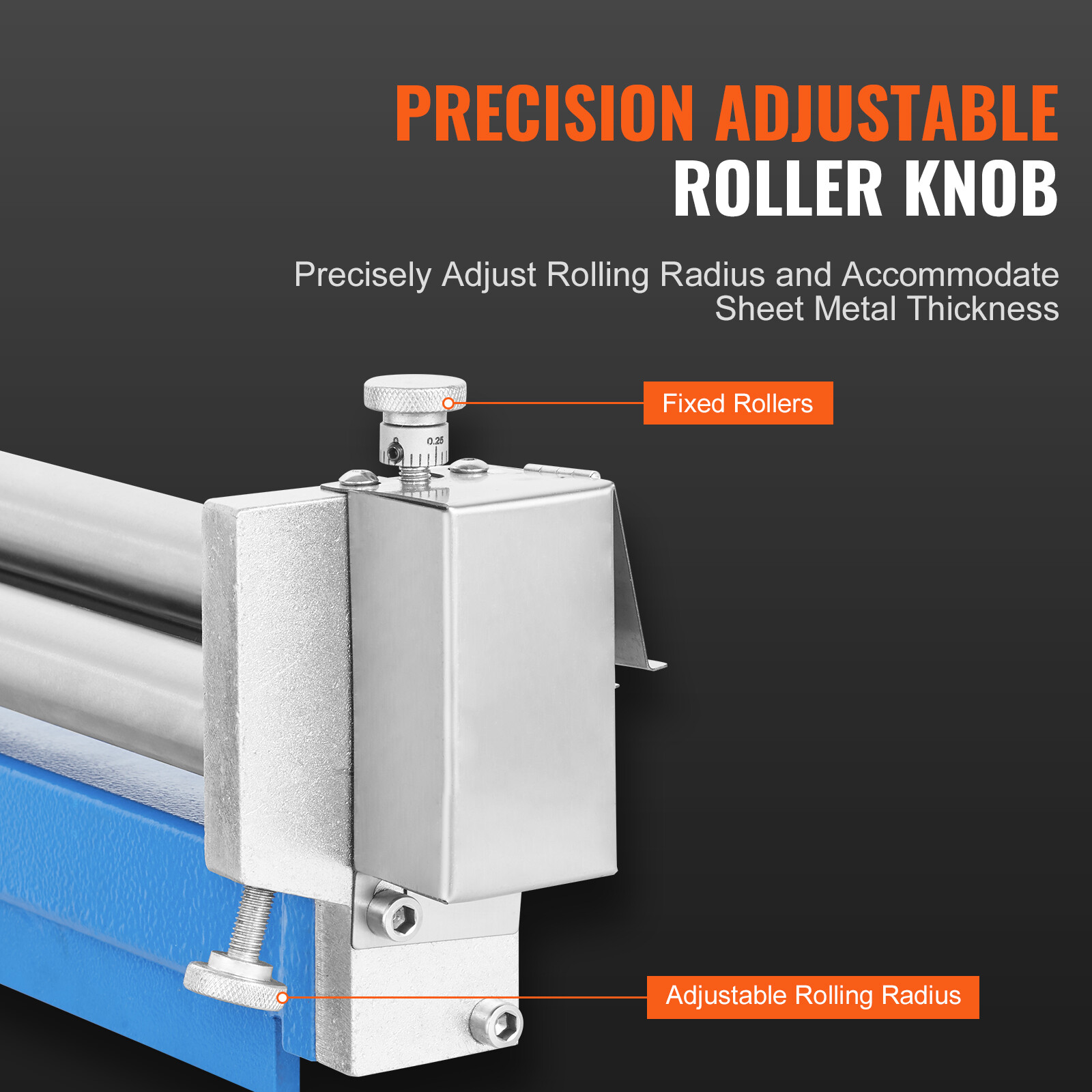 VEVOR Slip Roll Machine Sheet Metal Slip Roller 12.6'' x 20 Gauge