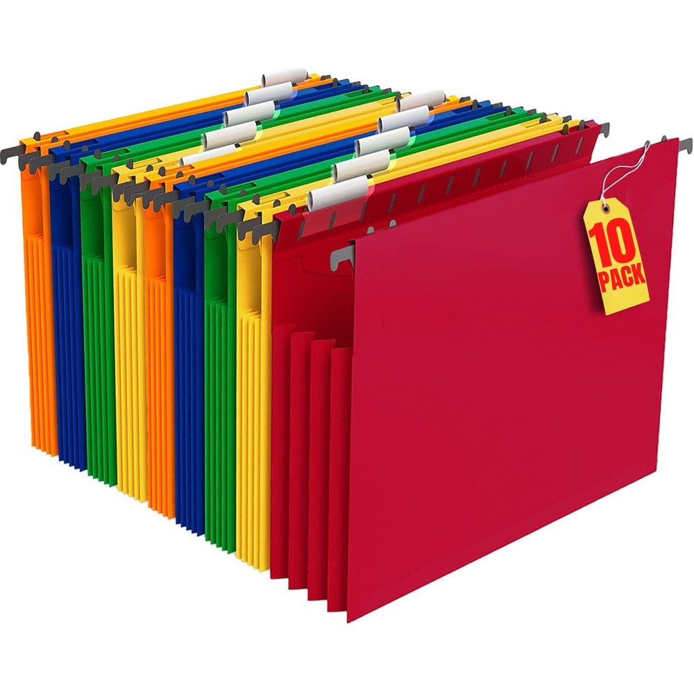 Hanging File Folder, Hanging File Pocket, Expandable Hanging File Folder, Let...