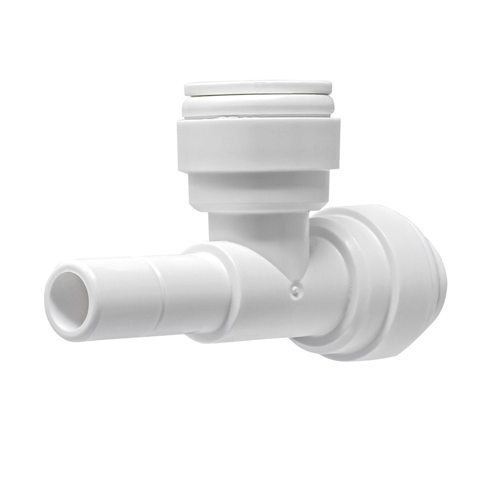 Quick connect stem run tee. 3/8" quick connect x 3/8" stem run. Certified by NSF