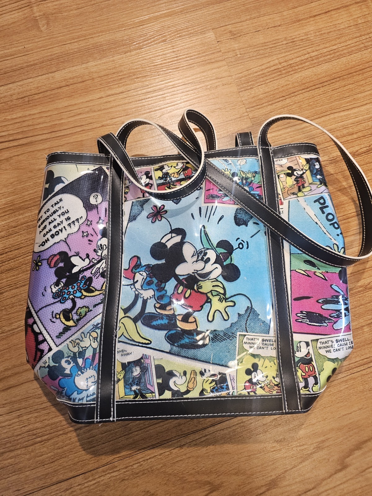 Disney Mickey and Minnie Mouse Comic Strip Purse Bag Shoulder