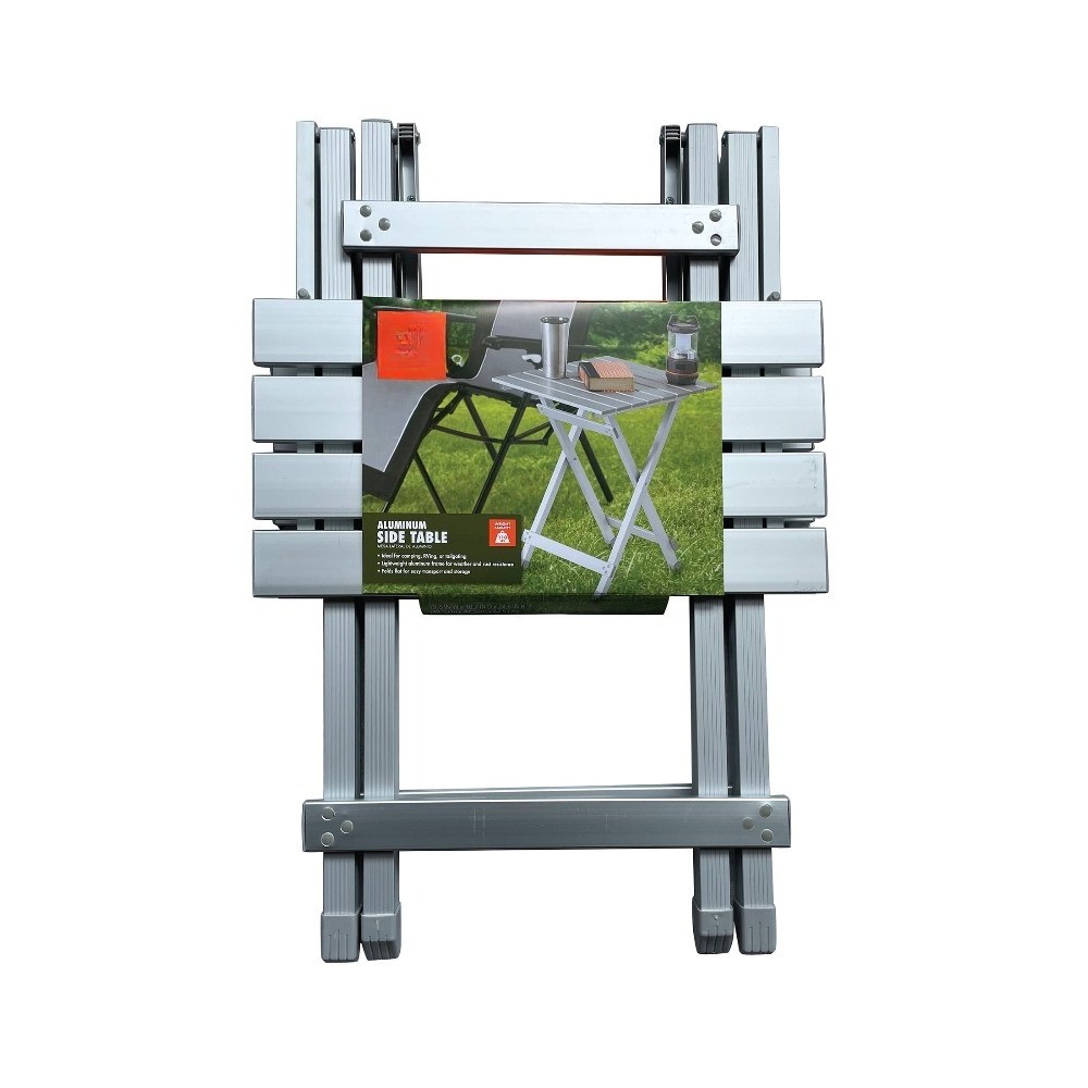 Aluminum Camping Table, Silver