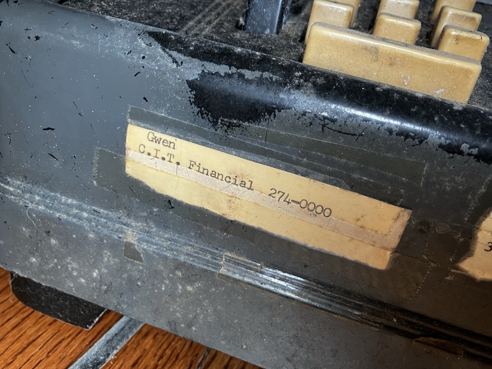 8.5 X 16in Heavy Vintage Adding Machine