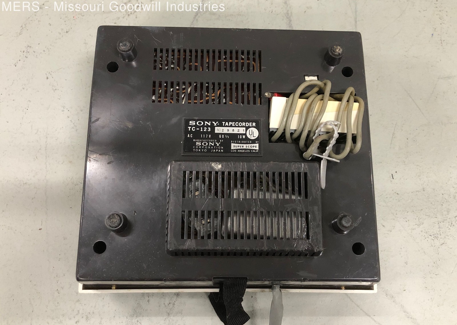 Vintage Sony TC-123 Tapecorder