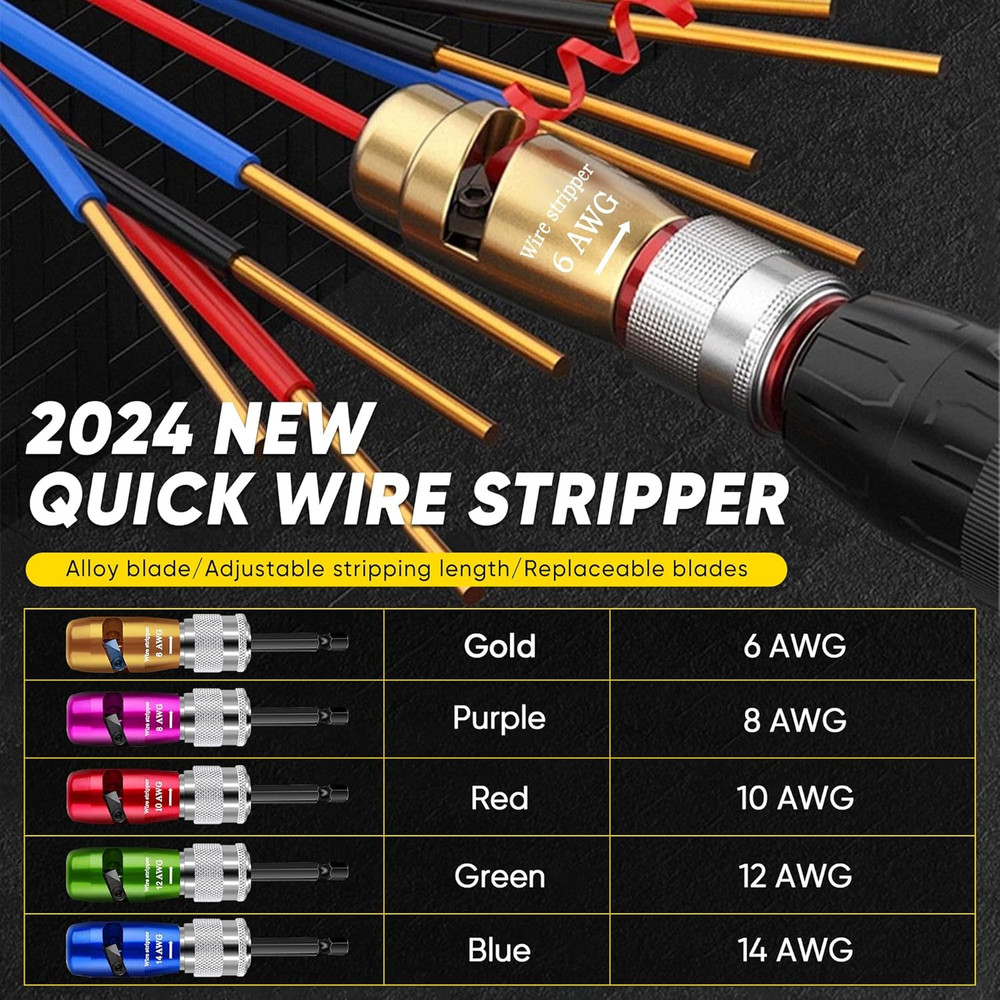 US Regulations Wire Stripping for Drill, Wire Stripping Tool & Wire Twisting Con