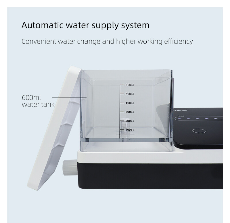 Dental Ultrasonic Piezo Scaler 600ml Tank 10Tip Fit EMS Woodpecker LED Handpiece