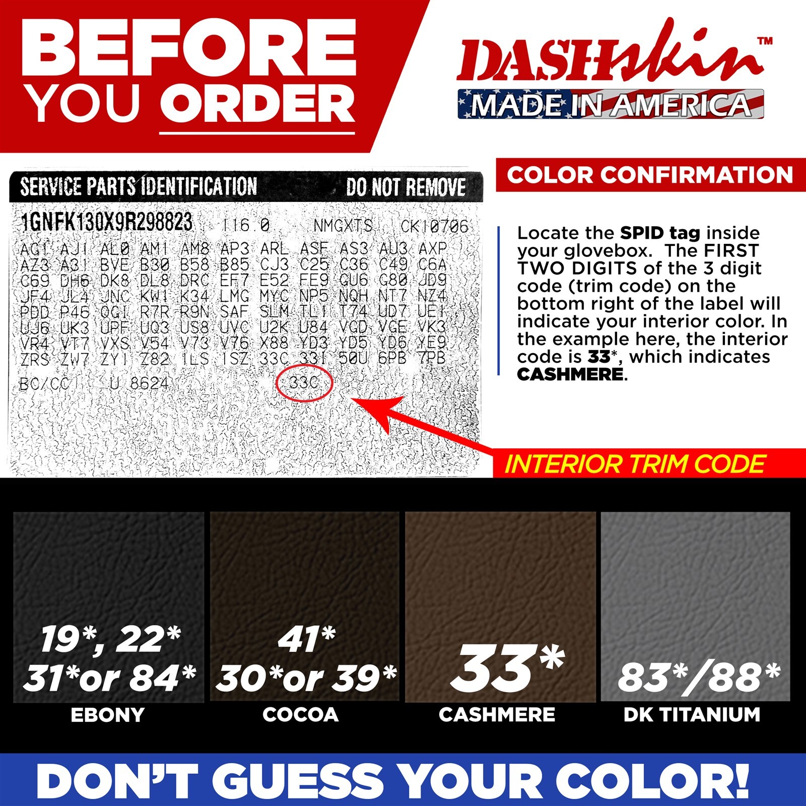 DashSkin Dash Cover for 07-13 Silverado Sierra with Dual Glovebox in Black