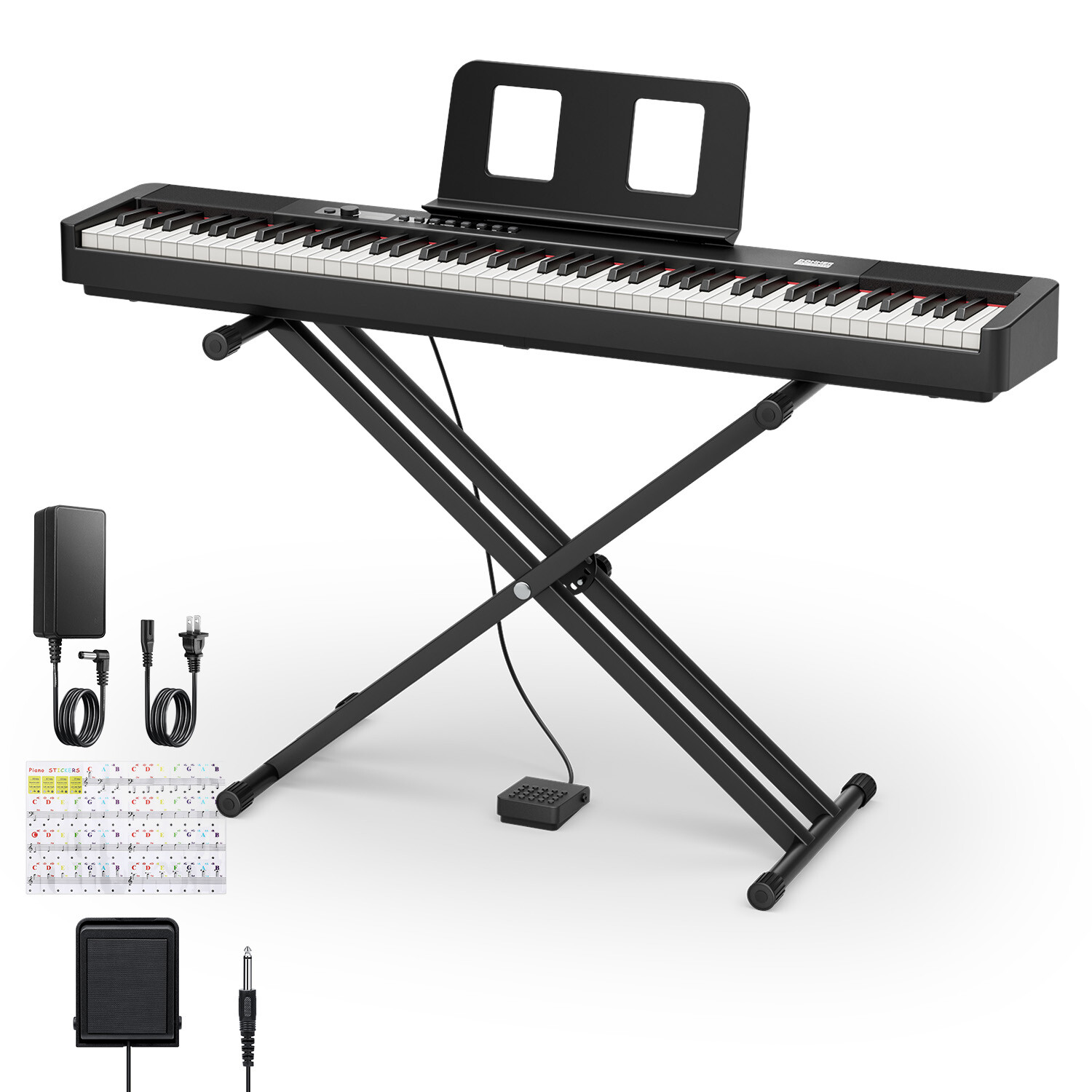 Donner DEP-20 Lite Digital Piano Keyboard with Stand, Refurbished