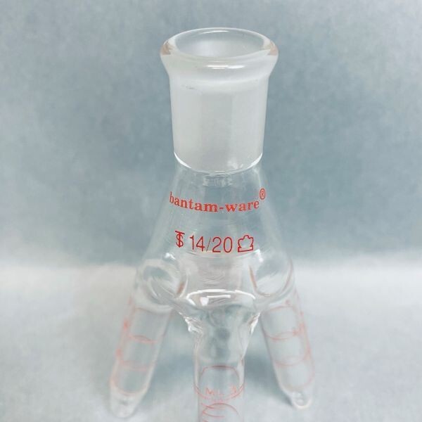 Kontes Cow-Type Distillation Reciever 3 ml 14/20 Outer Joint