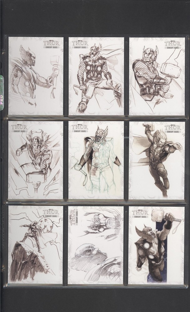 2011 Upper Deck Thor: Concept Series Cards Complete Set (13/13) B1