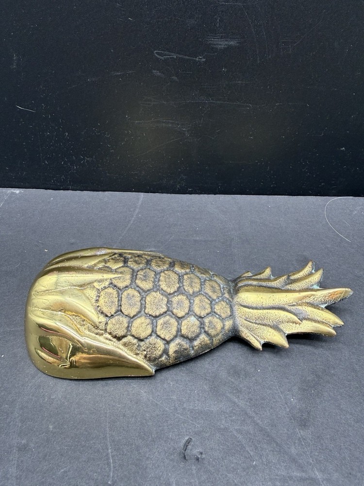 Vintage Solid Brass Pineapple Door Knocker Signed M. Healy '97 Premium Heavy