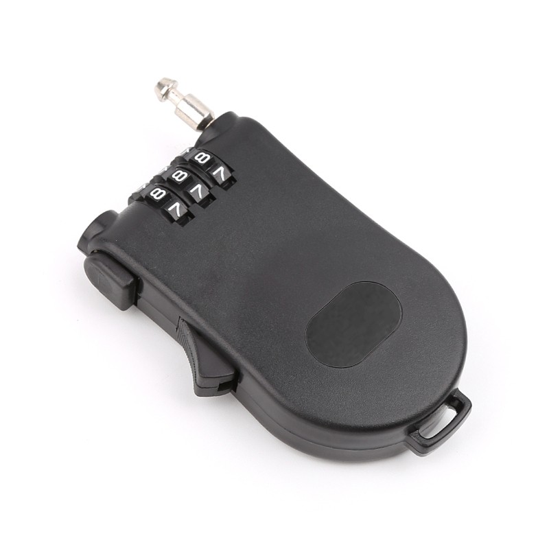 Retractable Wire Rope Password Lock Combination Coded Locker Outdoor Keyed Padlo