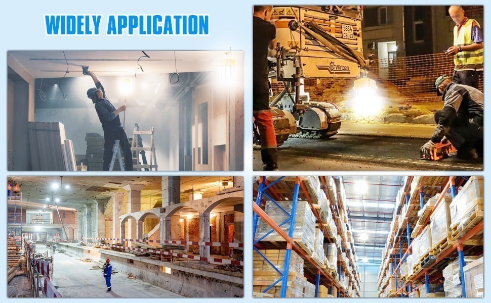 Linkable LED Temporary Work Light 100W Constructions Industrial Work Lamp 5000K