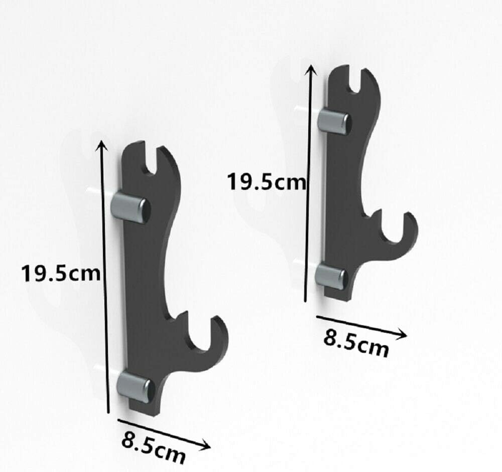 Samurai Sword Display Stand - Two-Layer Wall-Mounted Holder for All black