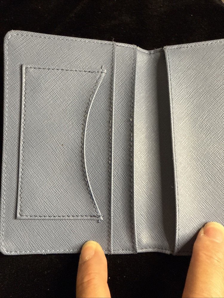 Michael Kors Faux Leather Blue Document Holder