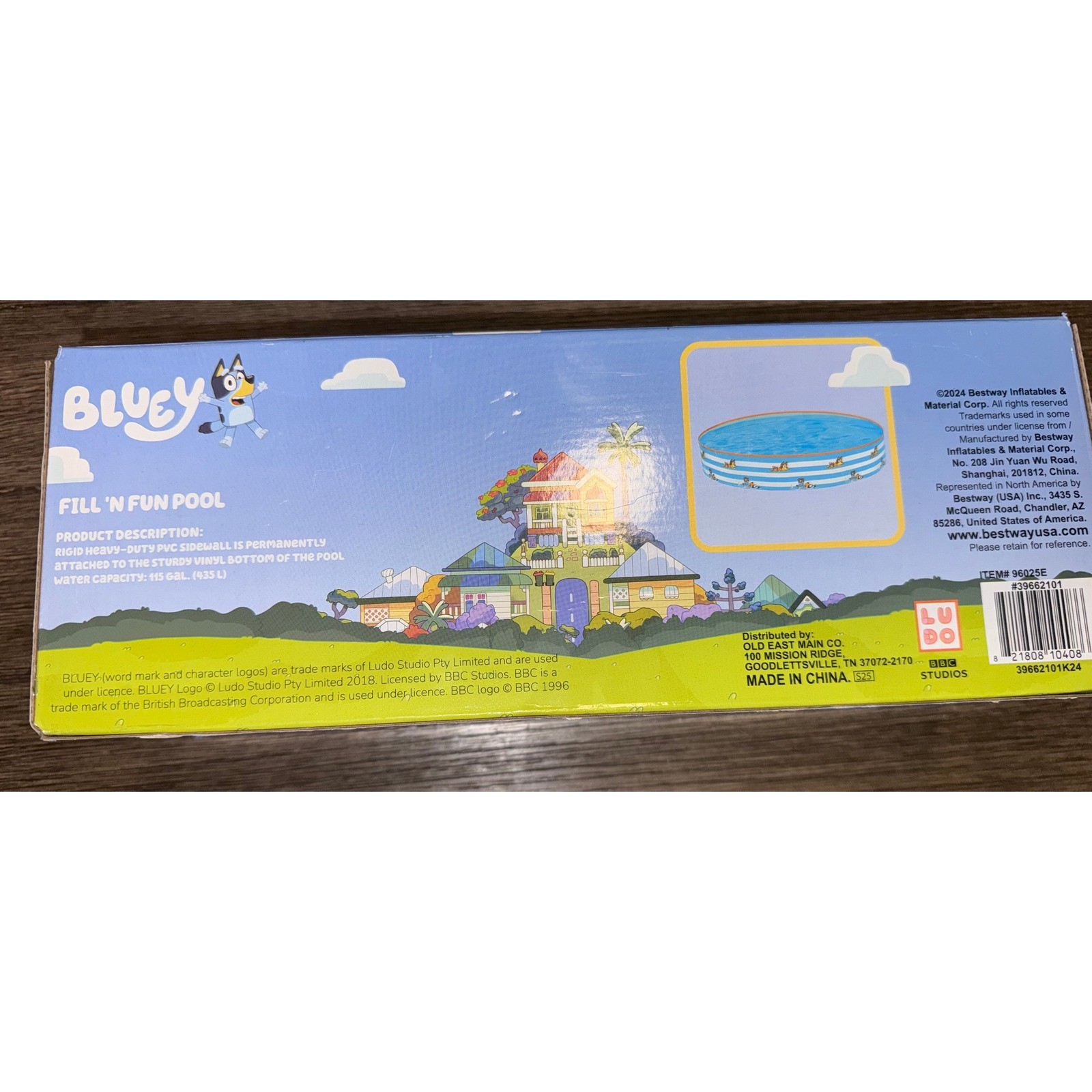 Bluey Fill N Fun Pool Kids Inflatable Water Play Backyard Summer