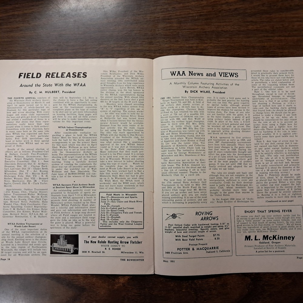 May 1951 The Bowhunter Magazine