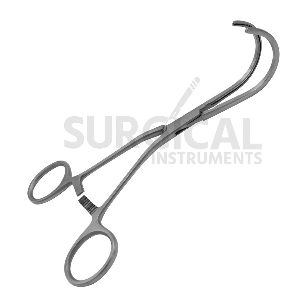DeBakey Atraumatic Multi-Purpose Clamp 6.75'' Curved Vascular German Grade