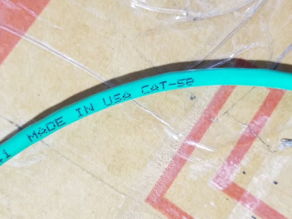 Carol 24/4P Cat5E UTP Helix Enhanced Throughput Riser Network Cable Green/100ft