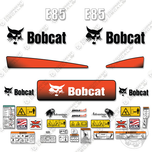 Fits Bobcat E85 Decal Kit Mini Excavator E 85 E-85
